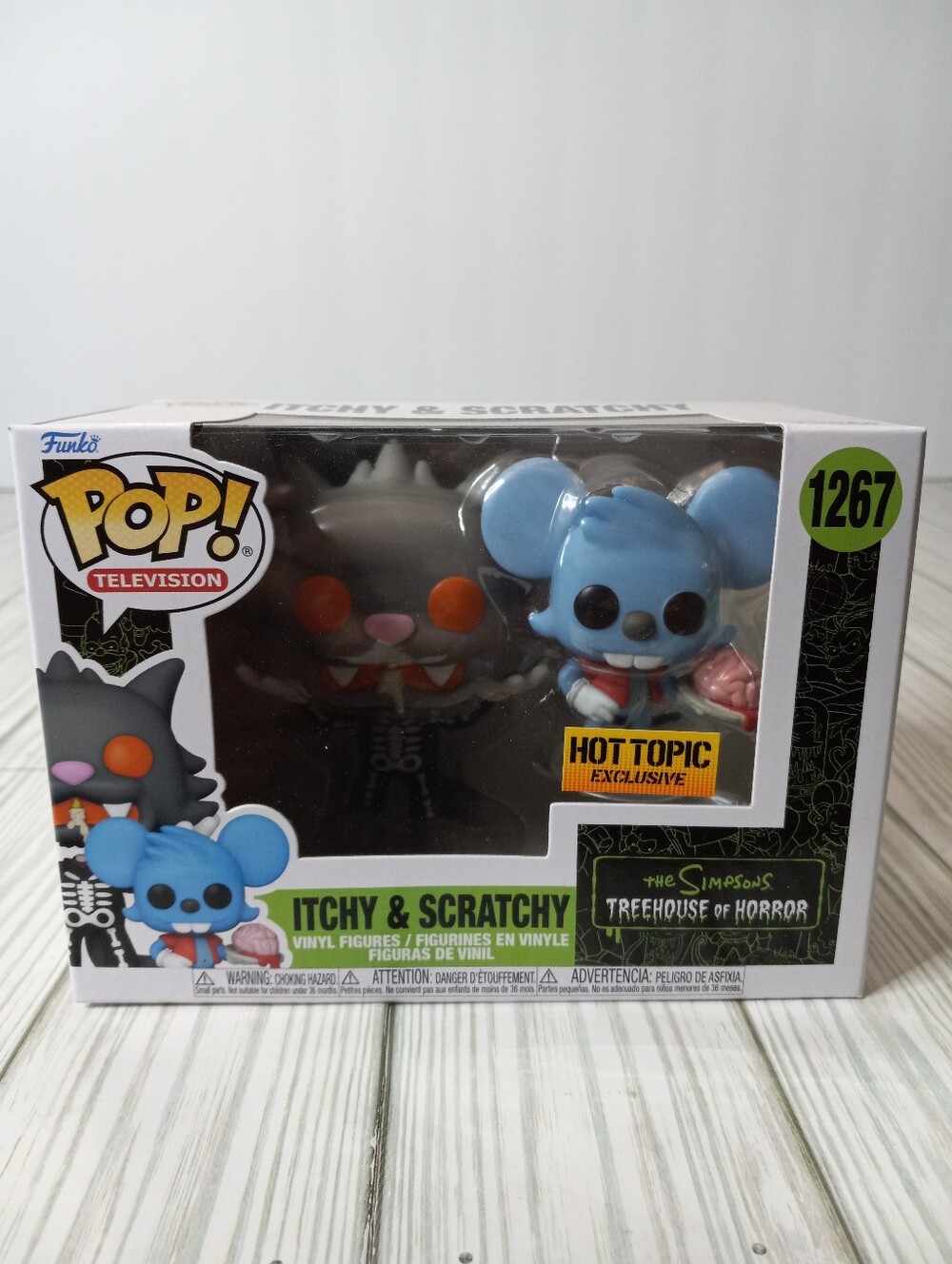 The Simpsons Treehouse Of Horror Halloween Itchy & Scratchy Funko Pop #1267
